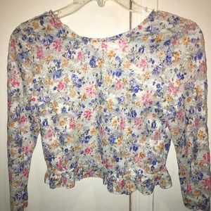 Lacey floral shirt.